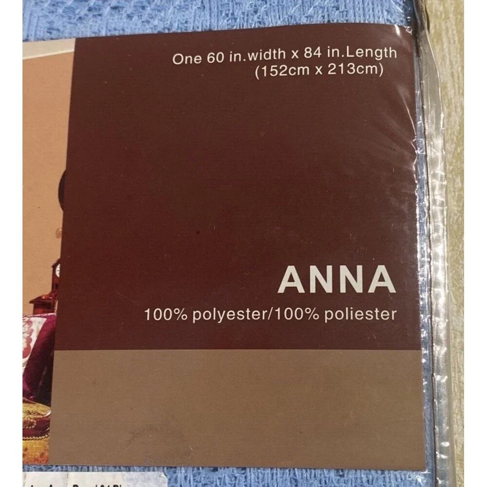 NEW Vivatex ANNA Blue Lace Curtain ONE Panel 60